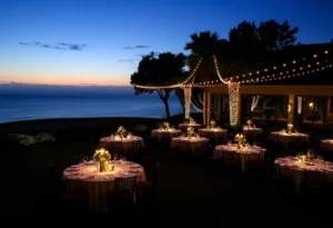 Gala event setup at Myrtle Beach Golf Club