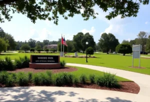 Groundbreaking event at Warbird Park for a Vietnam Veterans Memorial in Myrtle Beach