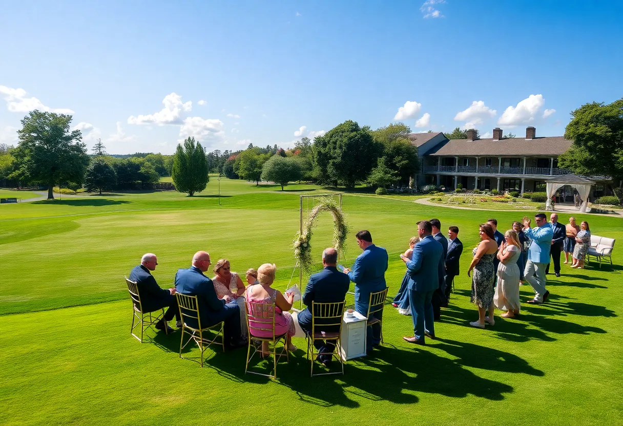 Wedding reception at Myrtle Beach Golf Club