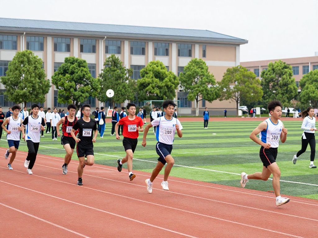 Students participating in athletic events at Myrtle Beach High School