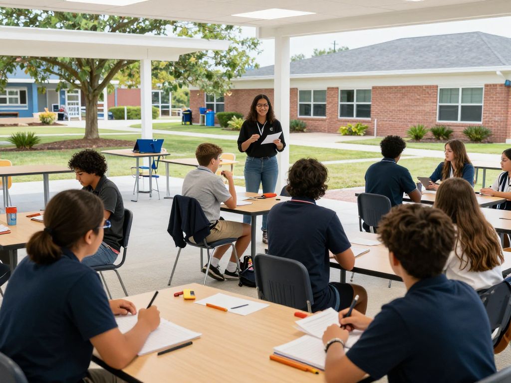 Students engaged in learning at Myrtle Beach High School