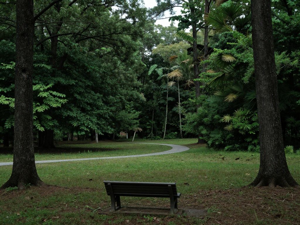 Natural scenery of a North Carolina state park.