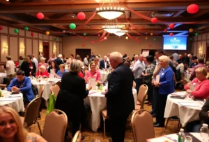 Members of the North Myrtle Beach Rescue Squad gathered at a festive gala.