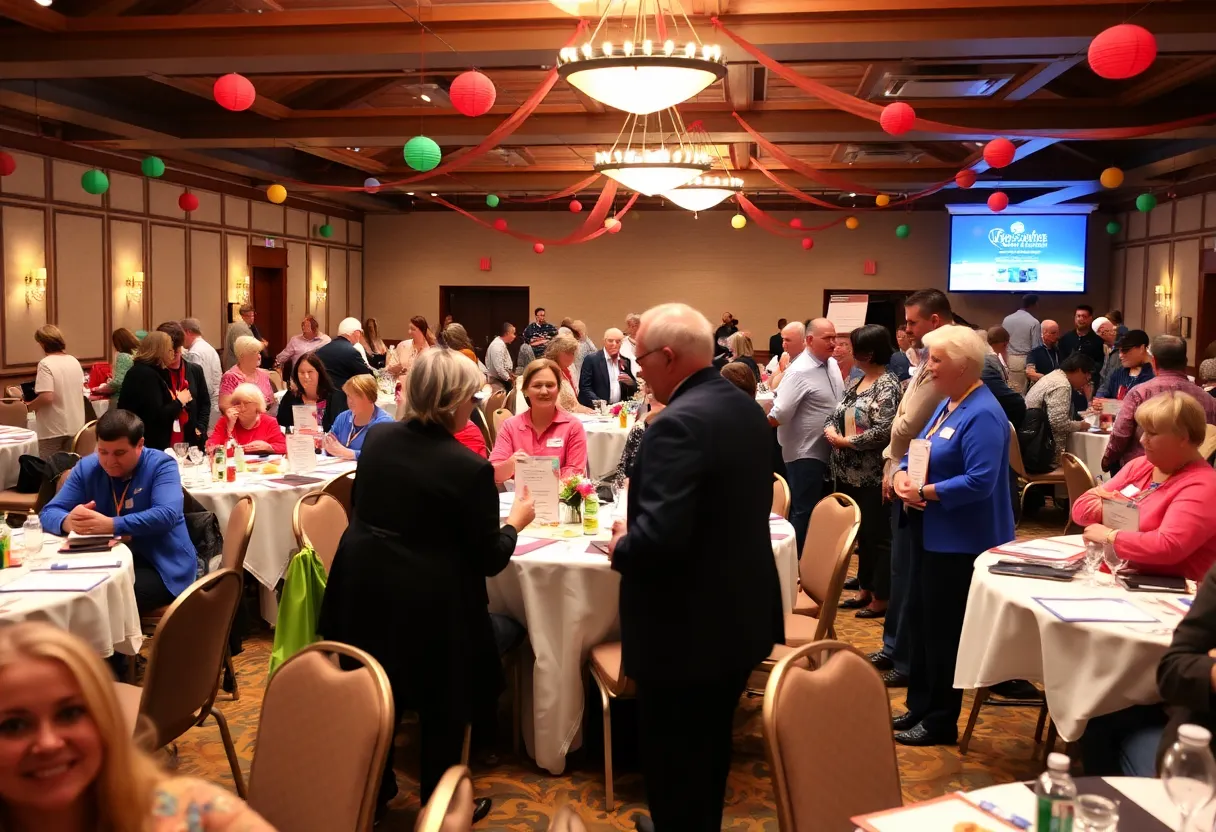 Members of the North Myrtle Beach Rescue Squad gathered at a festive gala.