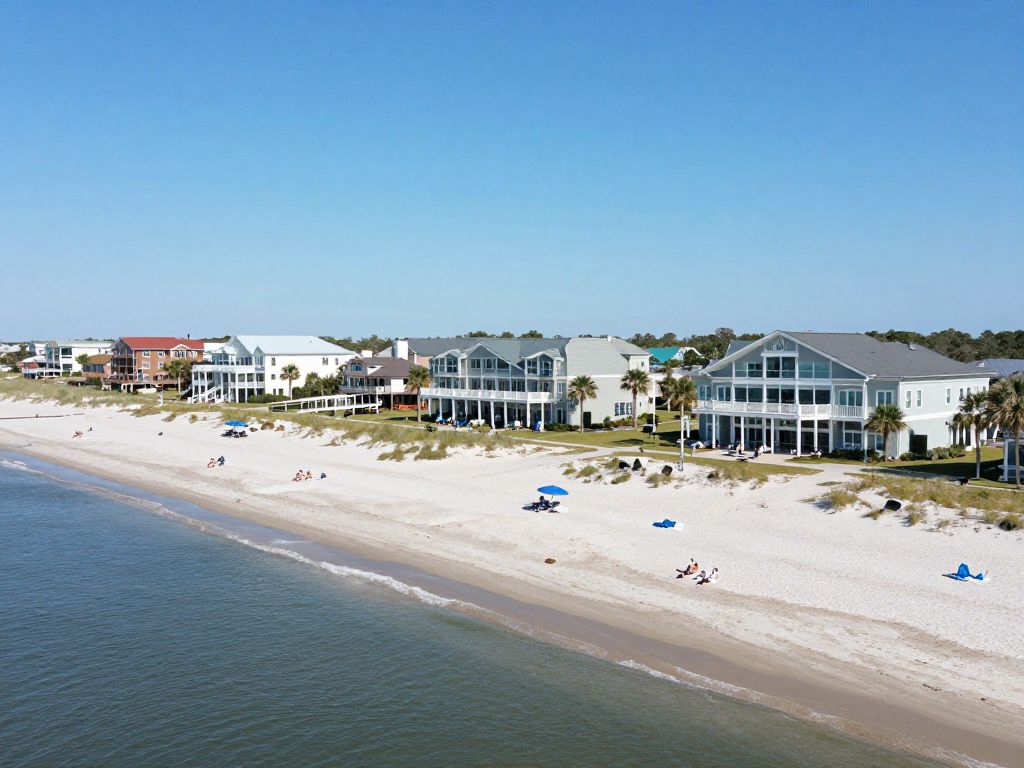 View of a beach resort in North Myrtle Beach.