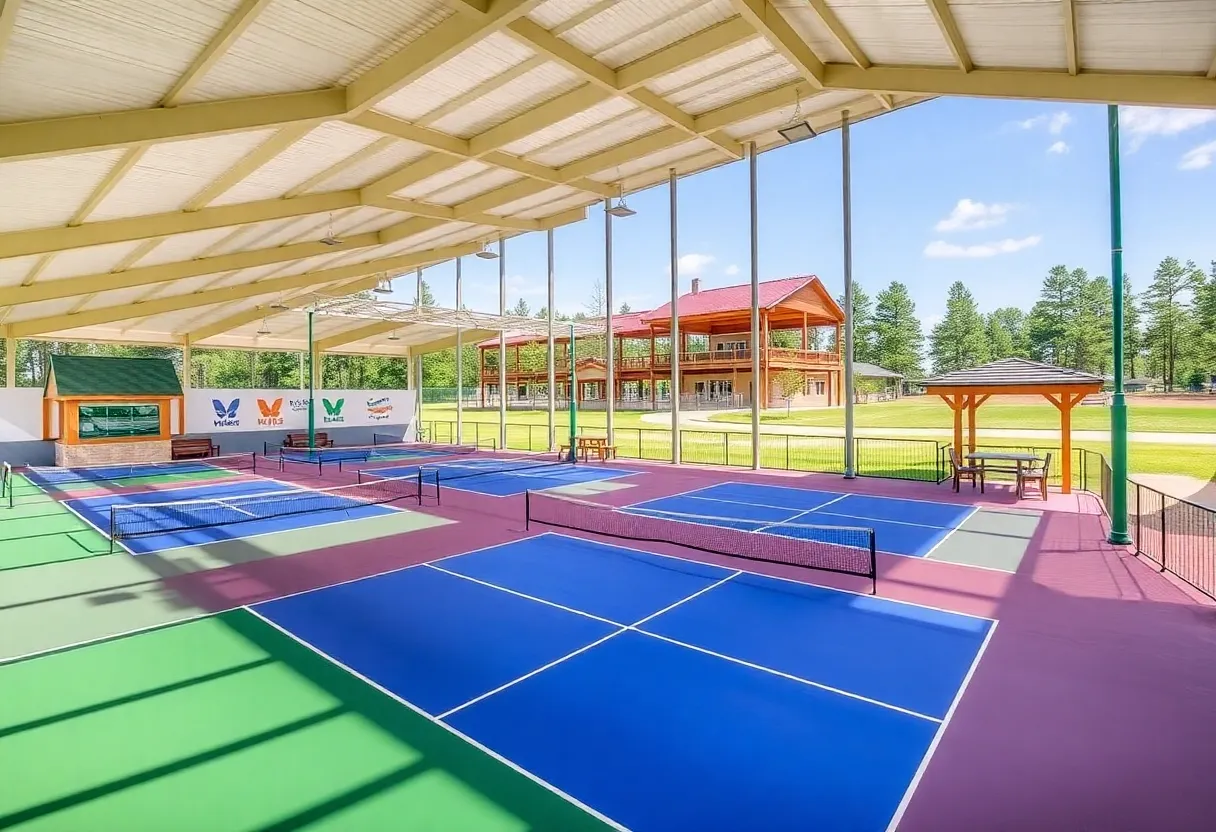 PicklePort pickleball venue with courts and facilities