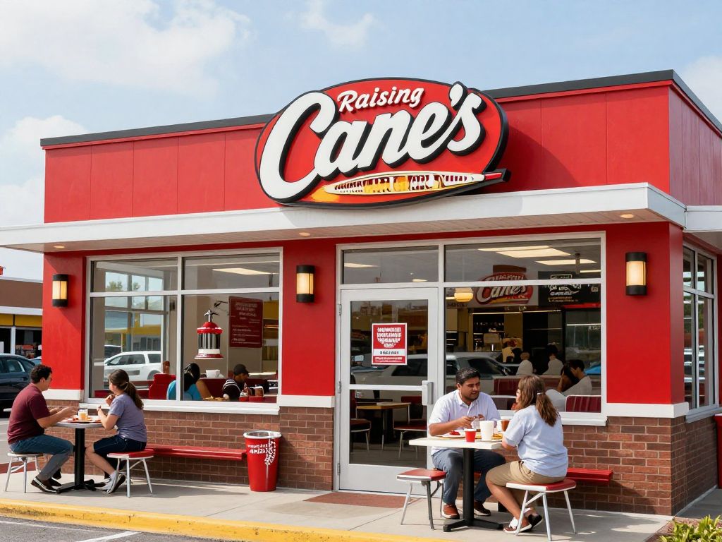 Raising Cane's restaurant in Myrtle Beach concept