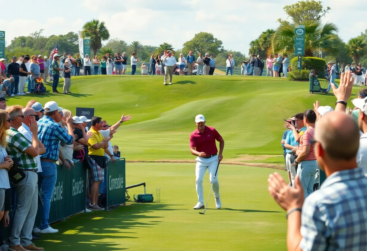 Fans watching a golf tournament at TGL Season 2