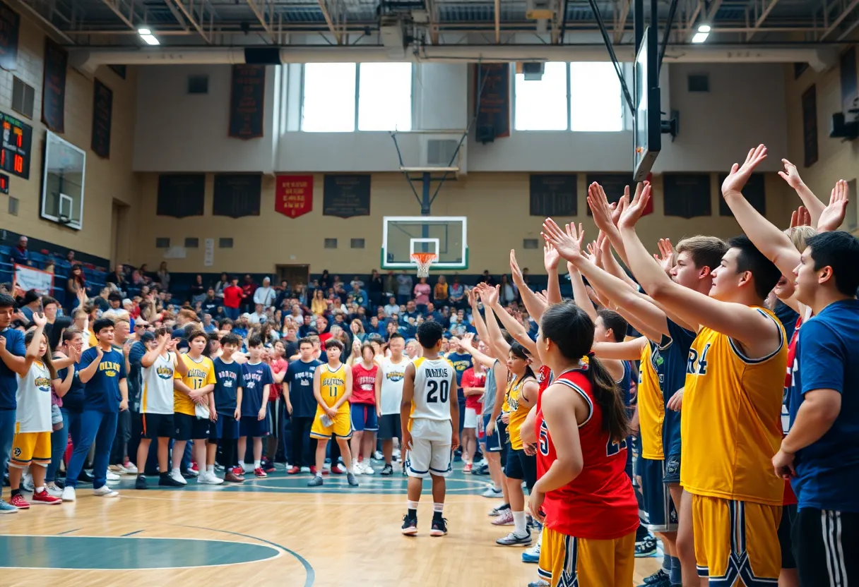 High school basketball championship game at Beach Ball Classic