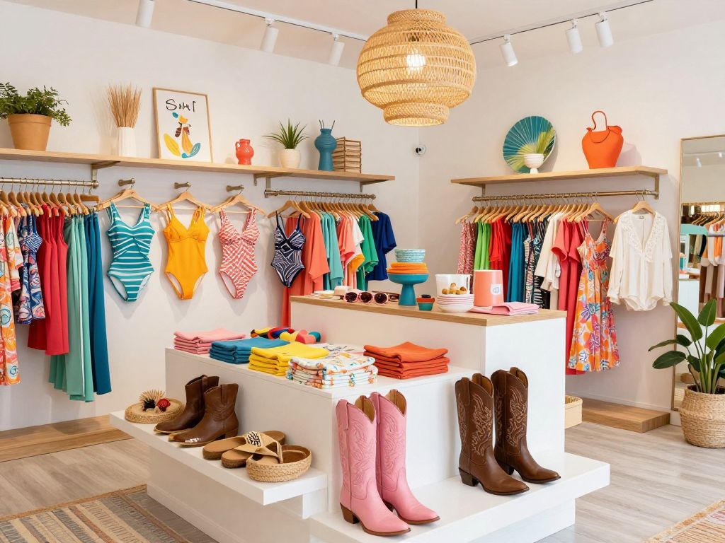 Interior of Boots N Bikinis Boutique in Myrtle Beach