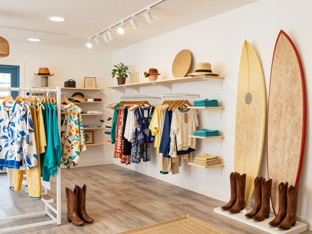 Exterior view of Boots N Bikinis boutique in Myrtle Beach