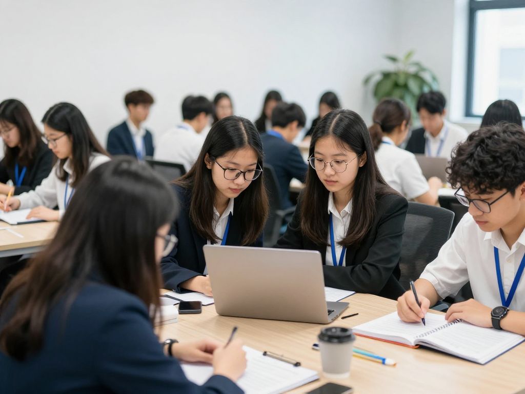 Students participating in internship programs at Coastal Carolina University