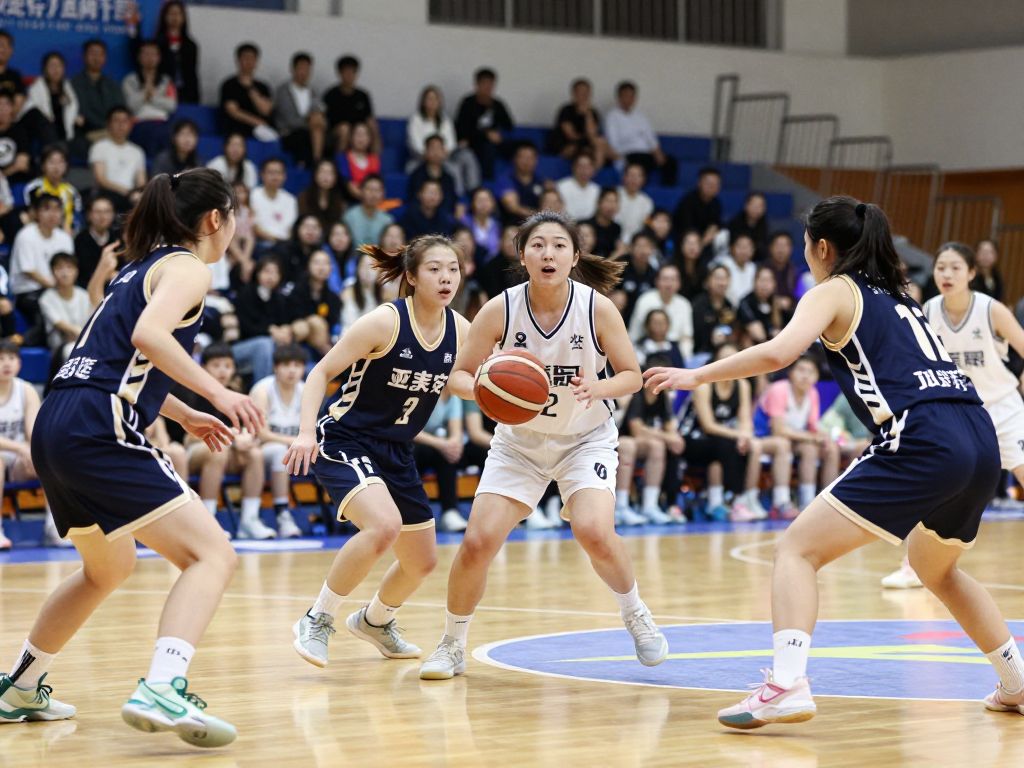 Coastal Carolina Chanticleers competing against Appalachian State Mountaineers in a women's basketball game.