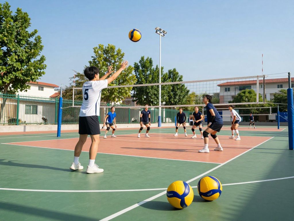 Volleyball court at Coastal Carolina University