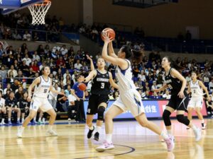 Collegiate women's basketball game at HTC Center featuring Coastal Carolina