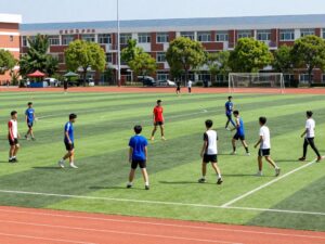 Students participating in sports at Conway High School