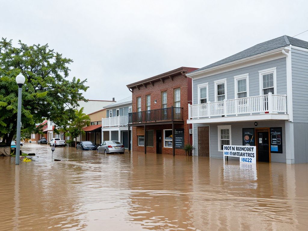 Flooding in Georgetown's historic district affecting local businesses