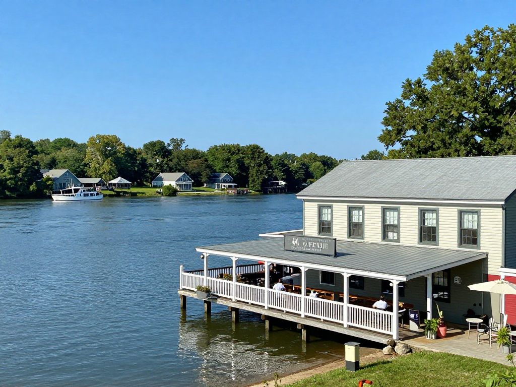 Georgetown waterfront restaurant view