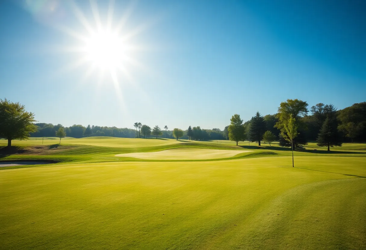 Beautiful golf course ideal for training and rehabilitation