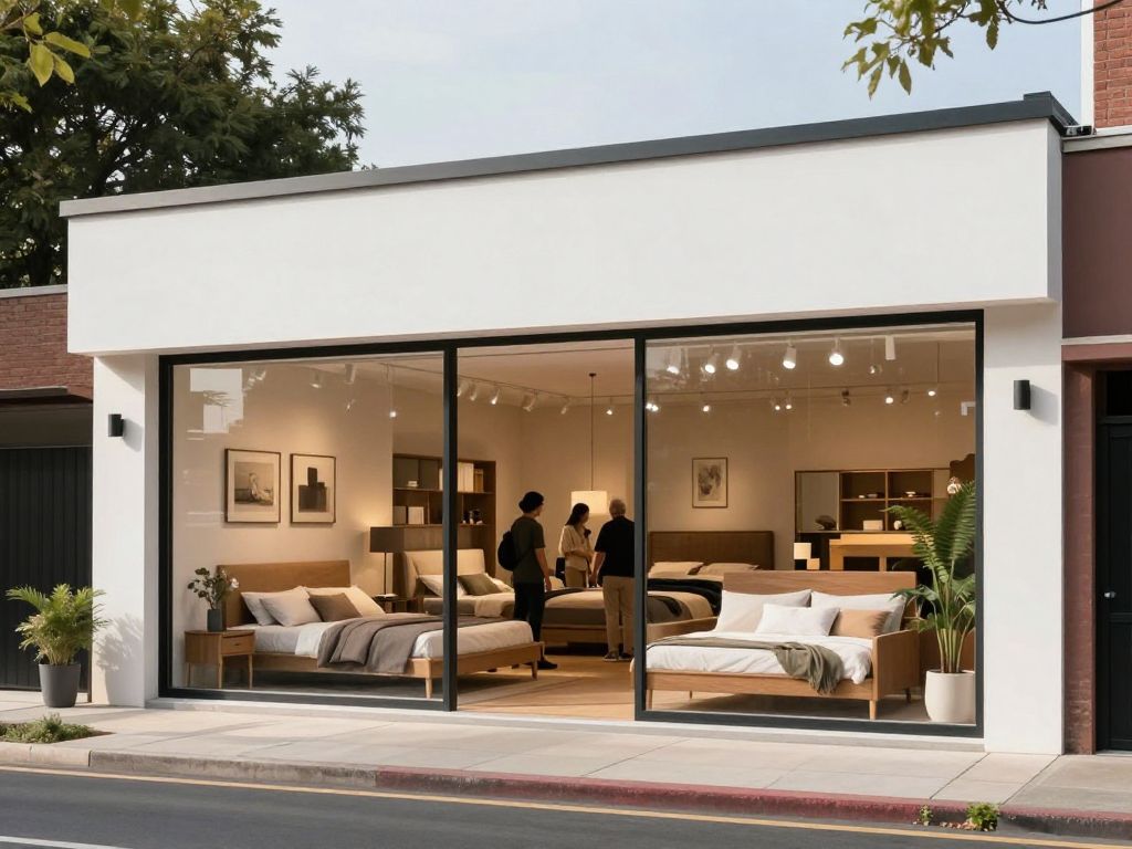 Exterior view of J&K Home Furnishings store in Goose Creek