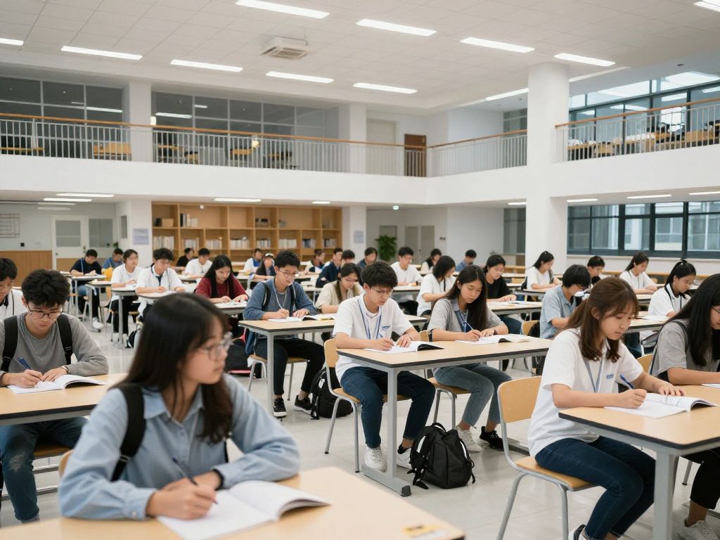 Students actively participating in academic activities at Horry-Georgetown Technical College