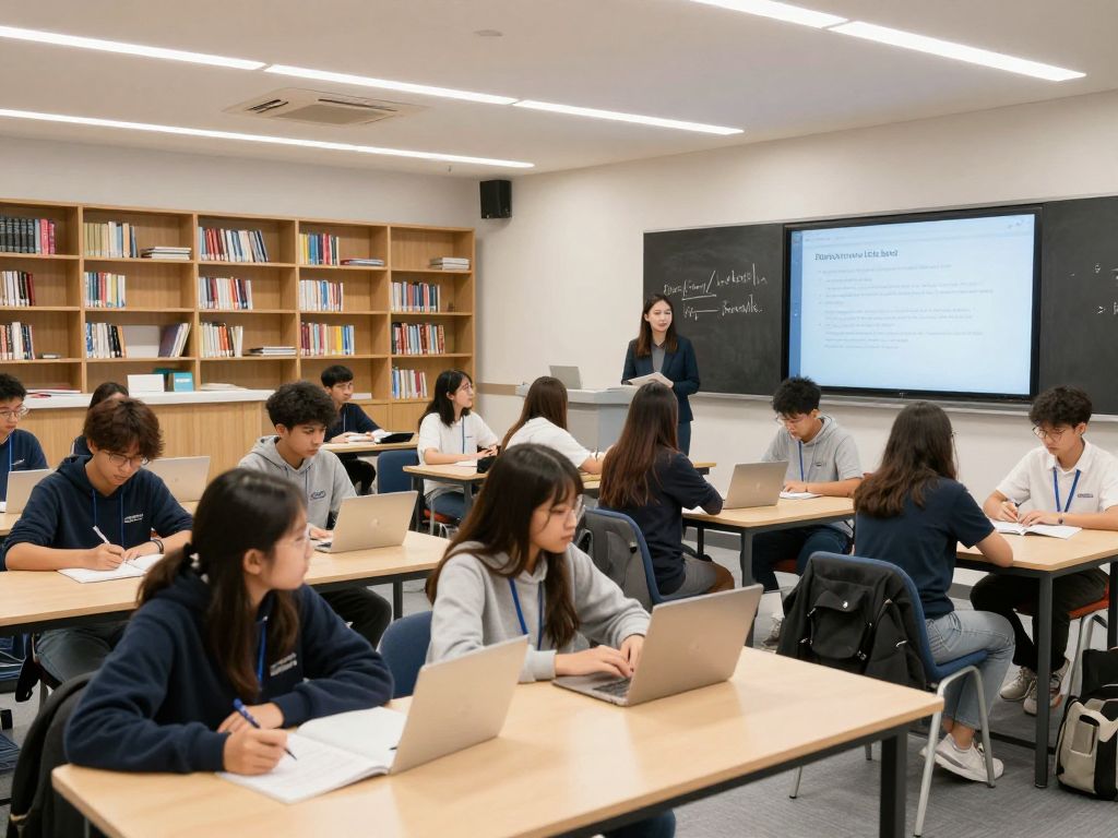 Students at Horry-Georgetown Technical College engaged in educational activities