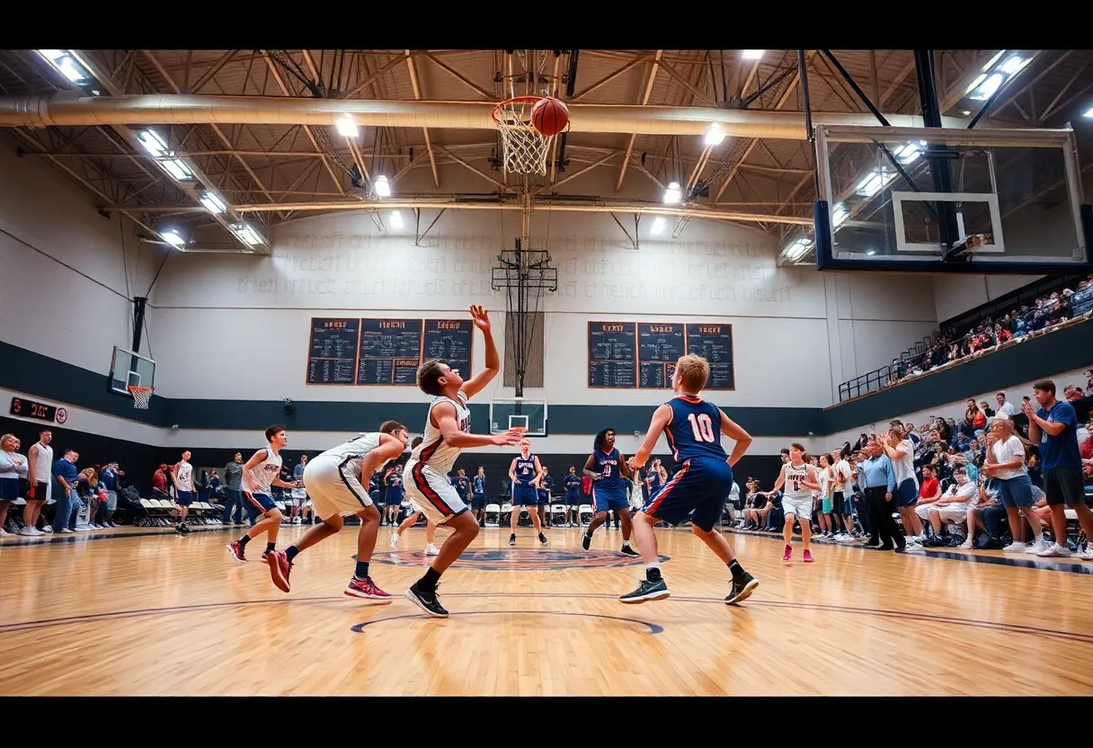 High school basketball teams competing at Myrtle Beach Sports Center
