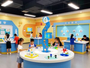 Families enjoying interactive educational exhibits at WonderWorks Myrtle Beach during Homeschool Days.