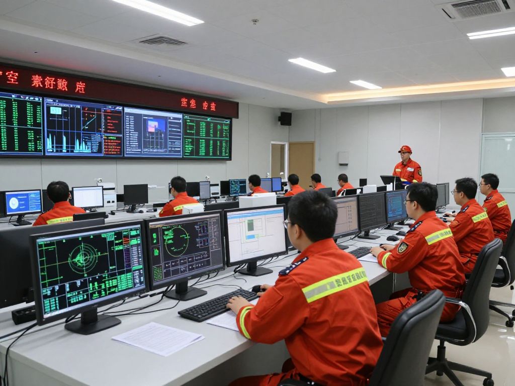 Modern emergency communication center with CAD systems