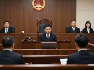 Courtroom scene representing legal discussions on self-defense in Horry County.