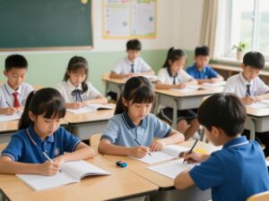 Students in a classroom at Horry County Schools engaging in learning activities.