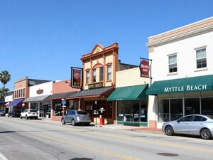 Business district in Myrtle Beach