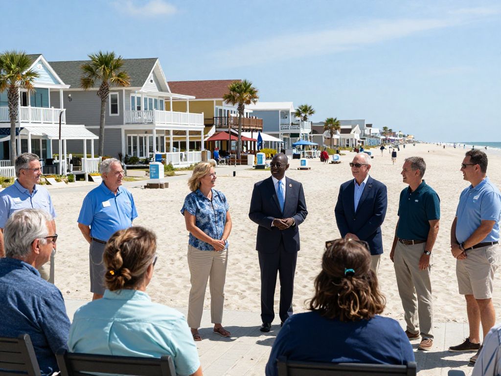 Scenic view of Myrtle Beach highlighting community engagement.