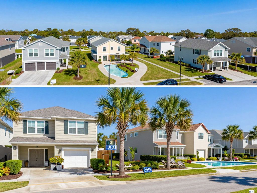Overview of a Myrtle Beach community with HOA amenities