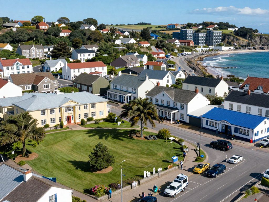 A view of Myrtle Beach showcasing local community services and infrastructure.