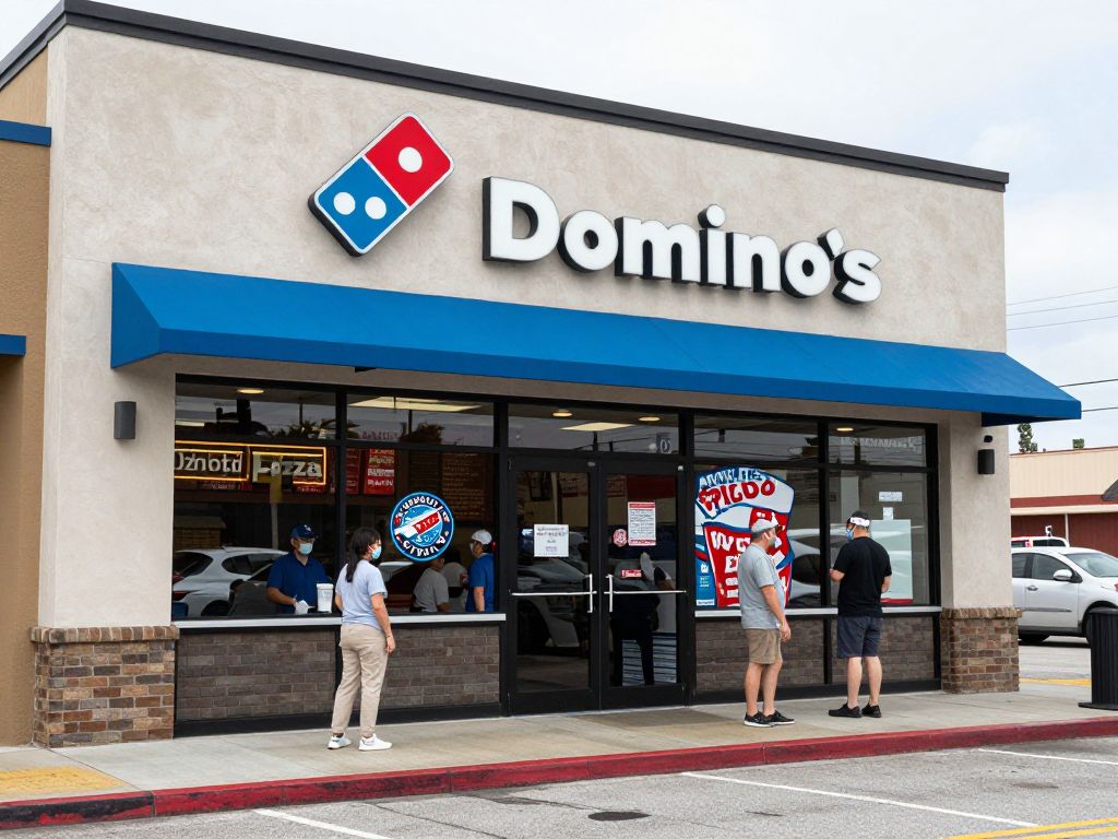 Domino's Pizza storefront in Myrtle Beach symbolizing community resilience