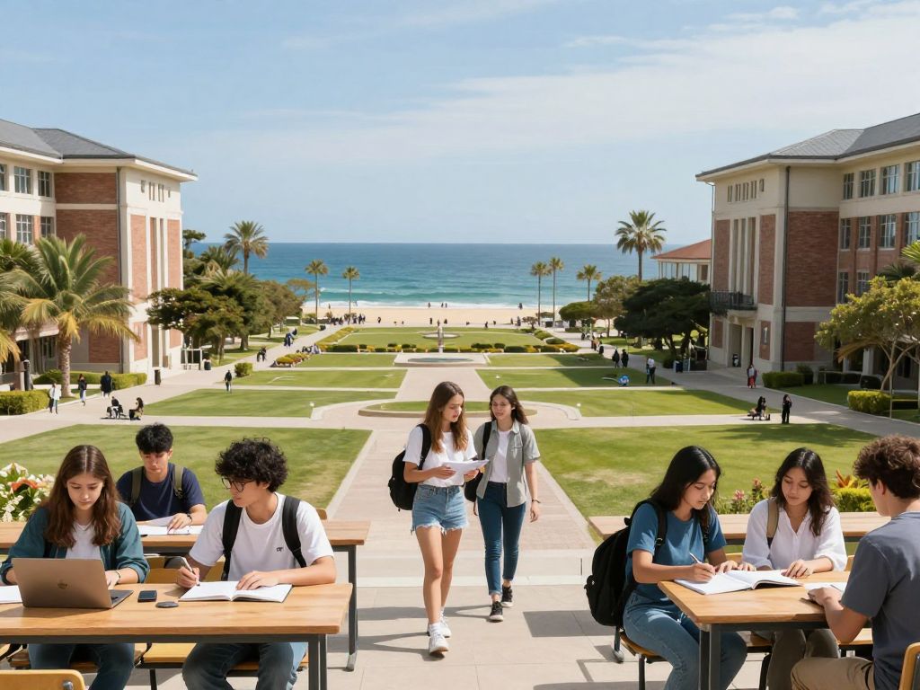 Students at Coastal Carolina University and Horry-Georgetown Technical College engaged in educational activities