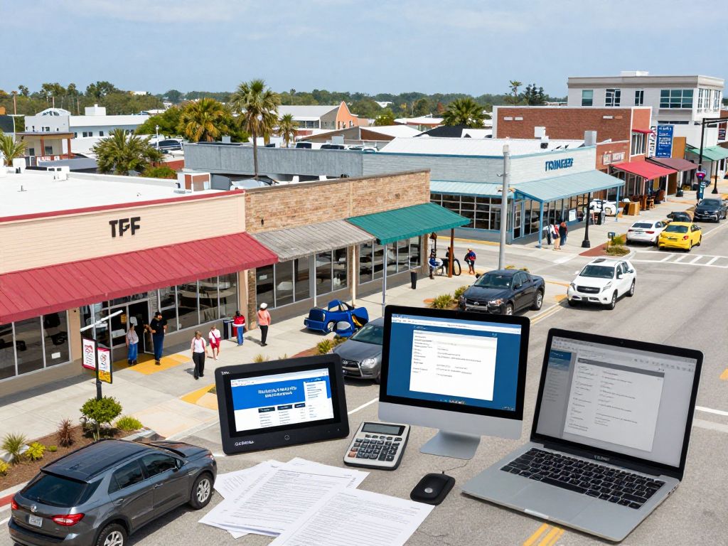 Entrepreneurs working in Myrtle Beach business district