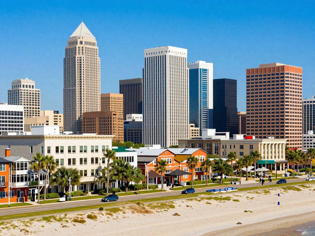 Myrtle Beach cityscape representing financial growth