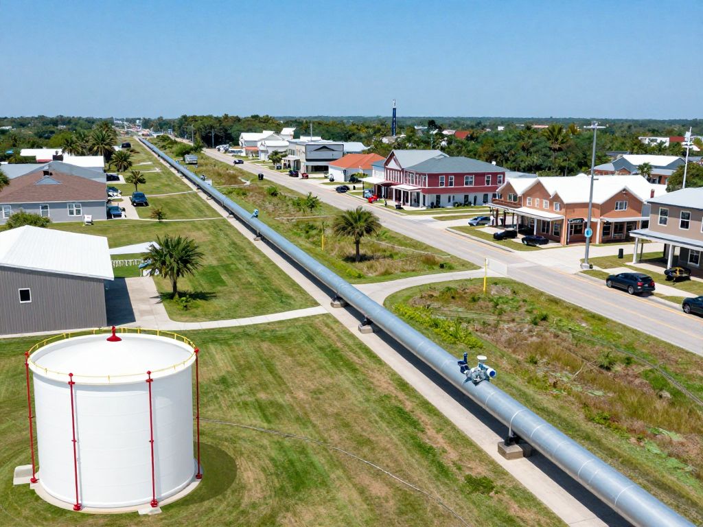 Illustration of a new gas pipeline in Myrtle Beach