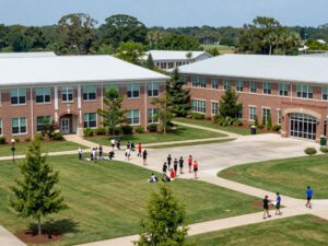 Students engaged in learning at a Myrtle Beach high school campus