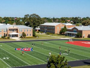 Students and athletic fields representing Myrtle Beach high schools