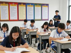 Students at Myrtle Beach High School engaging in learning activities