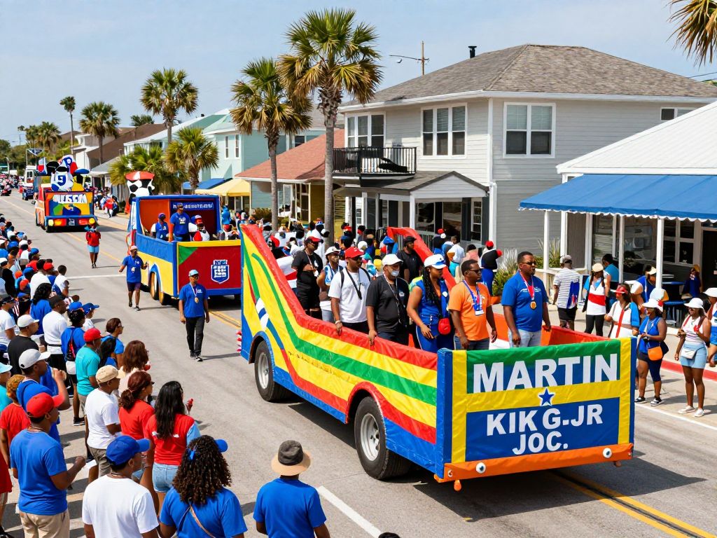 Vibrant parade in Myrtle Beach for Martin Luther King Jr. Day