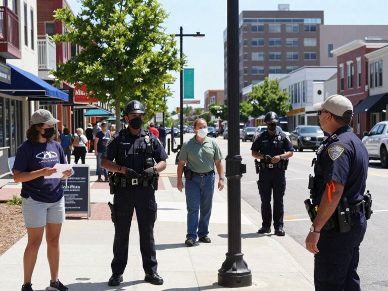 Visible police presence in downtown Myrtle Beach