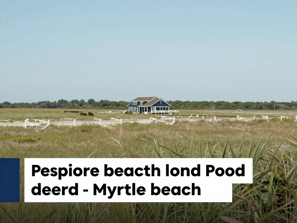Peaceful landscape of Myrtle Beach revealing calm waters and sandy shores