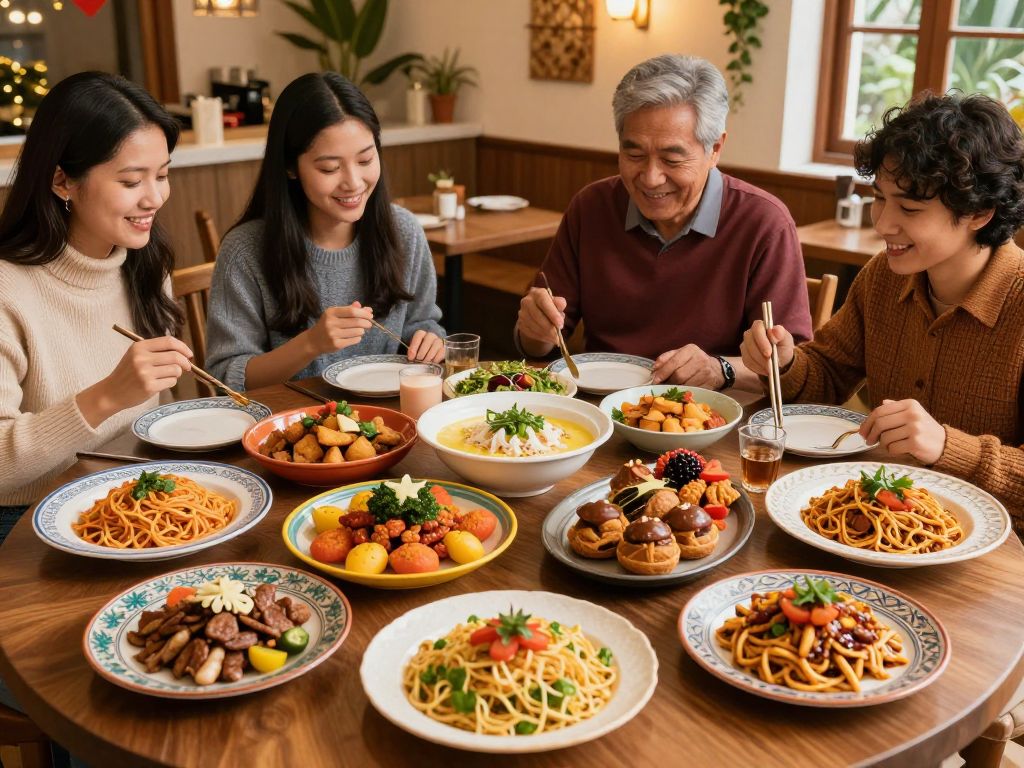 People enjoying diverse cuisines during South Carolina Restaurant Week in Myrtle Beach.