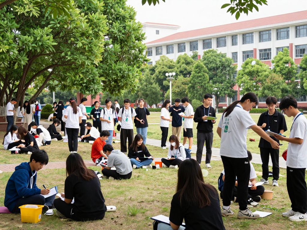 Students participating in community service at Coastal Carolina University