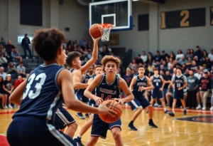Conway Wampus Cats celebrating a basketball victory