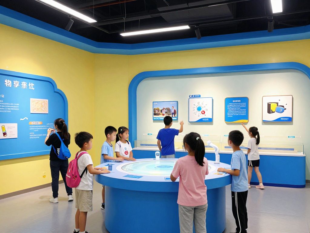 Families enjoying interactive exhibits at WonderWorks Myrtle Beach.